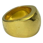 Celine Triomphe Ring Accessories Jewelry Logo GP Gold Size 54 — view 5