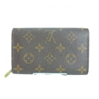 Louis Vuitton Monogram L-shaped Zipper Porte Monnaie Vie Tresor Fold — view 2