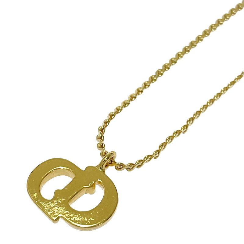 Christian Dior GP CD Logo Necklace Gold — view 6