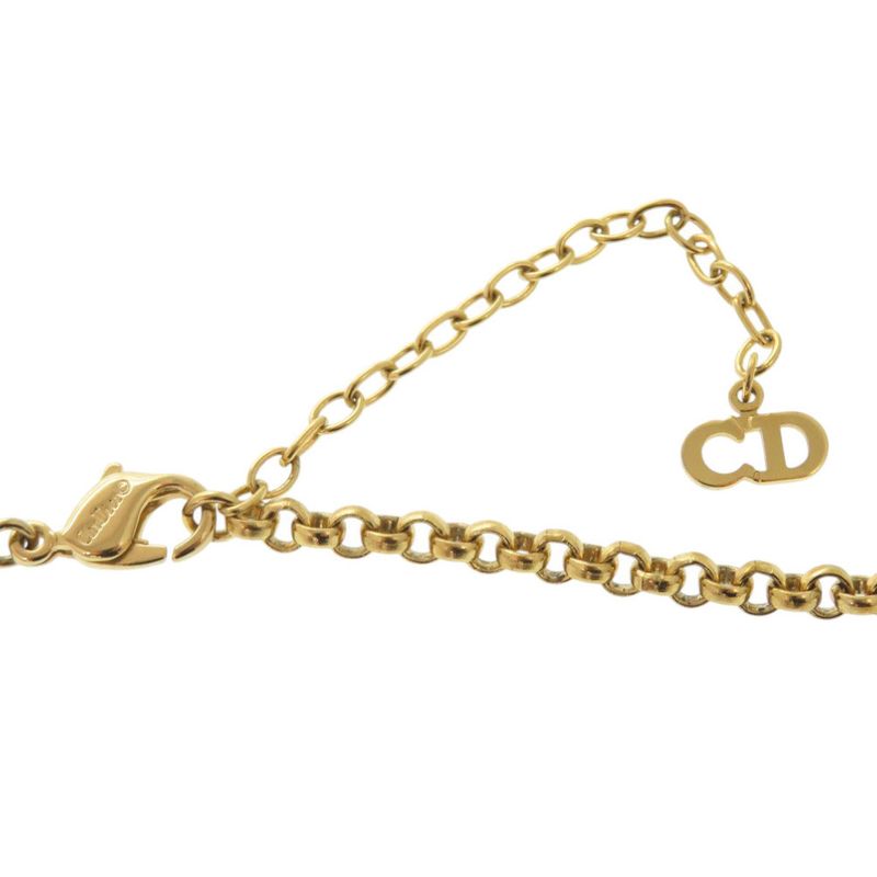 Dior Heart Metal Gold Necklace 0654 — view 5
