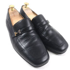 Hermes 2023 Leather Silver Hardware H Logo Square Toe 2 way Loafer — view 2