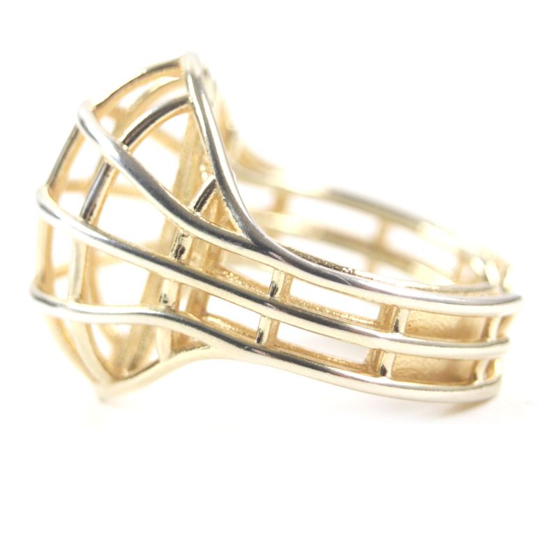 Bottega Veneta 3 D Wire Ring AG 925 Gold 13 — view 5