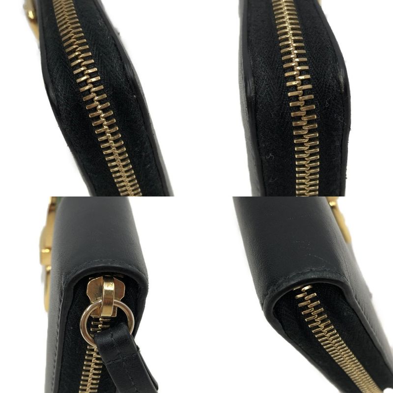 Gucci Round Zipper Long Wallet Sylvie Black — view 7