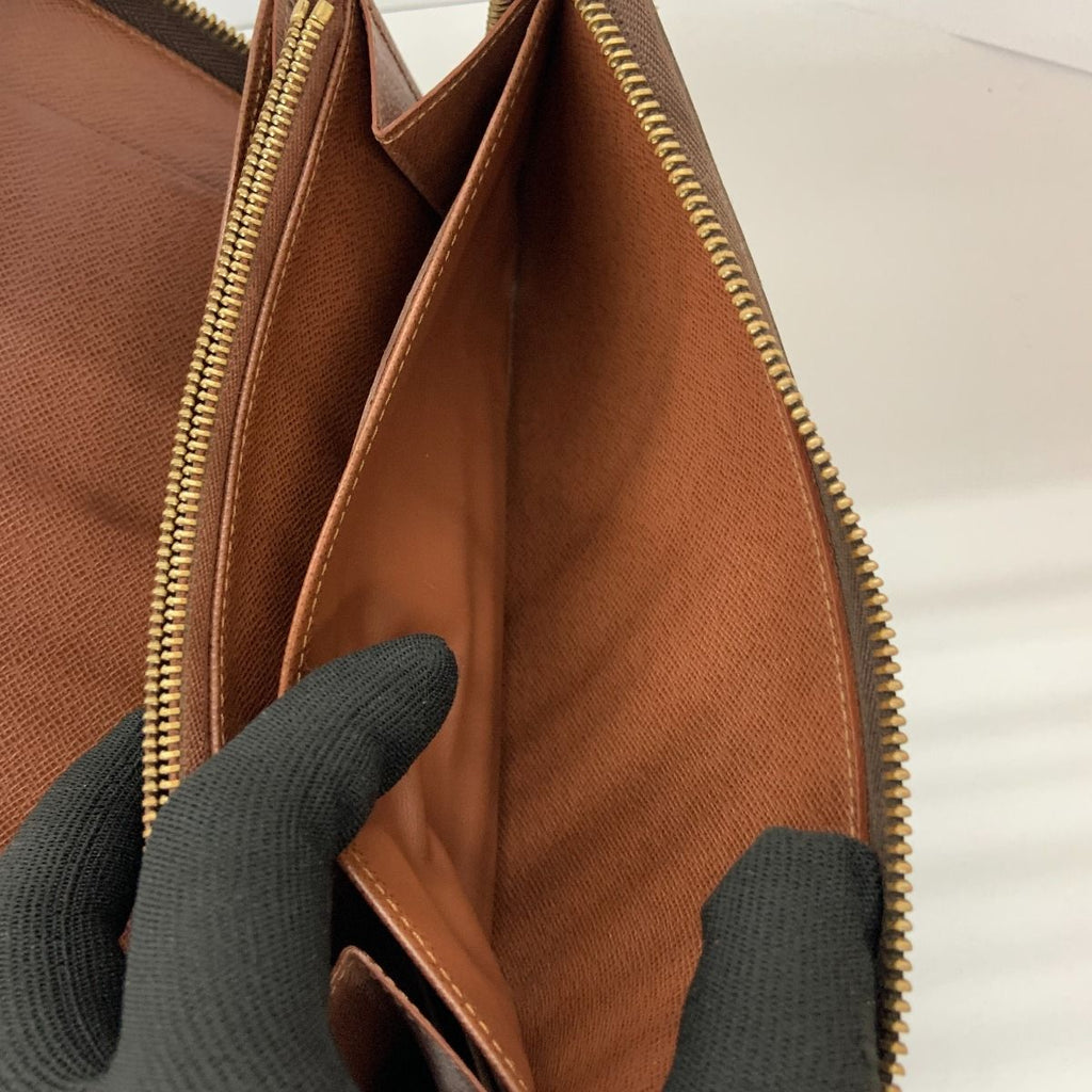 Louis Vuitton Monogram Zippy Organizer Round Zipper Long Wallet Brown — view 7