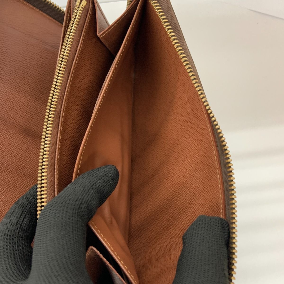 Louis Vuitton Monogram Zippy Organizer Round Zipper Long Wallet Brown — view 7