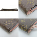 Louis Vuitton Long Wallet Portefeuille Emilie Monogram Brown Rose — view 3