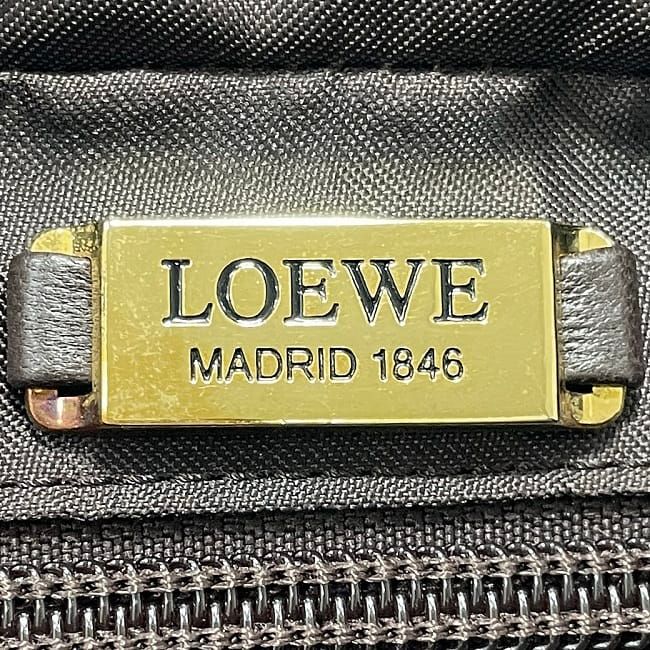 Loewe Handbag Gold Brown Anagram Nappa Leather — view 5