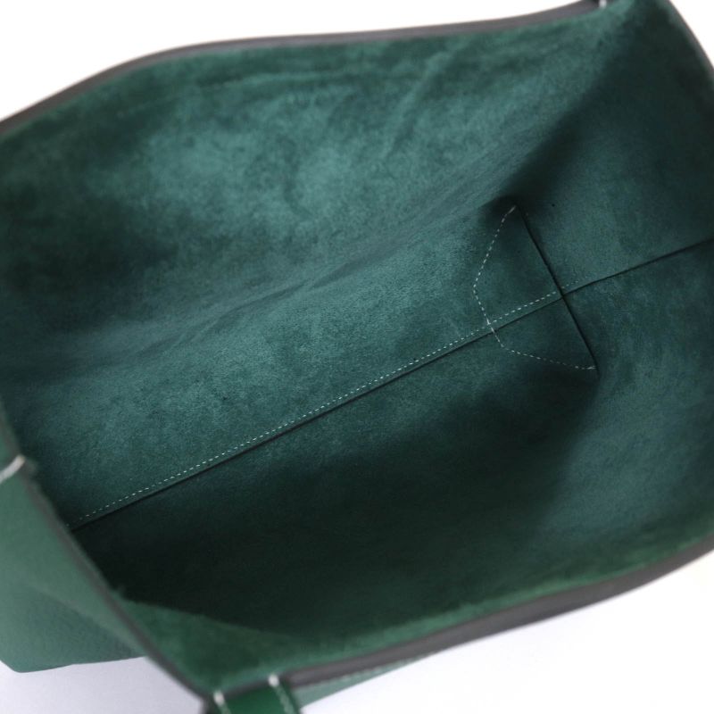 Hermes Cabas Serie 31 Taurillon Clemence Vert Moyen Tote Bag Storage — view 8