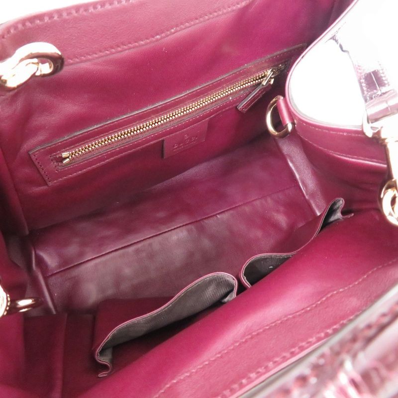 Gucci Soho 2-Way Leather Purple 0696 Tote Bag — view 7