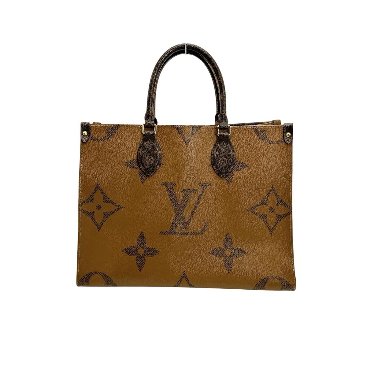 Louis Vuitton Monogram Giant Reverse Handbag On The Go MM Tote Bag — view 2