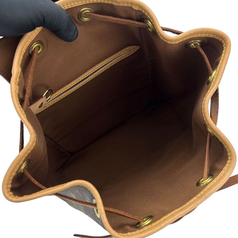 Louis Vuitton Rucksack Backpack Montsouris MM Monogram Gold Hardware — view 2