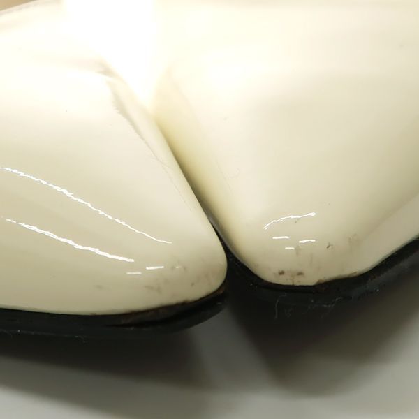 Christian Dior Ballet Flat Shoes S Ring Back 34 Ribbon J'a Sandals Patent — view 9