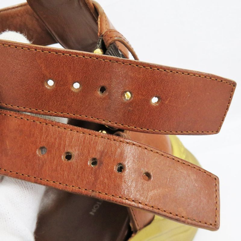 Louis Vuitton Sandals Akrite Monogram Brown Gold 36 — view 6