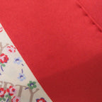 Gucci Liberty Flower Print Silk Beige Red Scarf 1126 — view 7