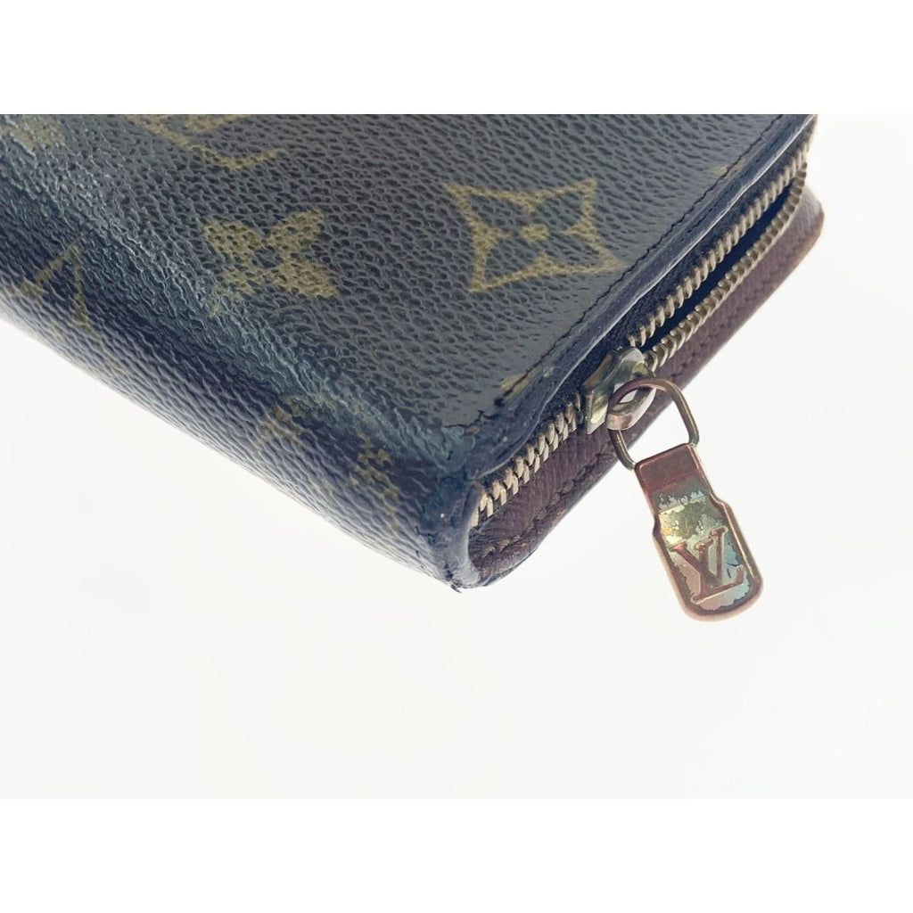 Louis Vuitton Monogram Porte Monnaie Zip Round Zipper Long Wallet Brown — view 4