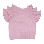 Dior Short Sleeve Knit Ruffles 36 Sizes Pink 344 S13 Bm003 Cashmere — view 2