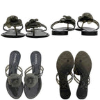 Chanel Sandals Black Camellia — view 3