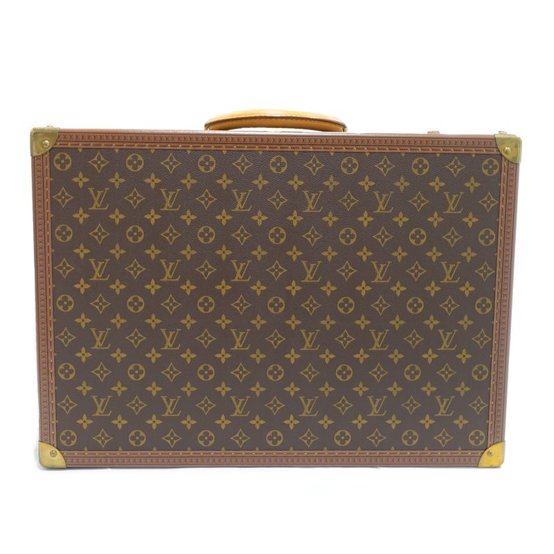 Louis Vuitton Bisten 55 Trunk Case Monogram Canvas Leather Brown — view 3