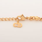 Christian Dior Necklace GP And Rhinestone Gold Germany — view 4