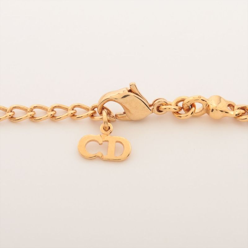 Christian Dior Necklace GP And Rhinestone Gold Germany — view 4