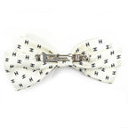 Chanel Barrette Aaa821 Ribbon White Logo COCO Silver Hardware Hair — view 6