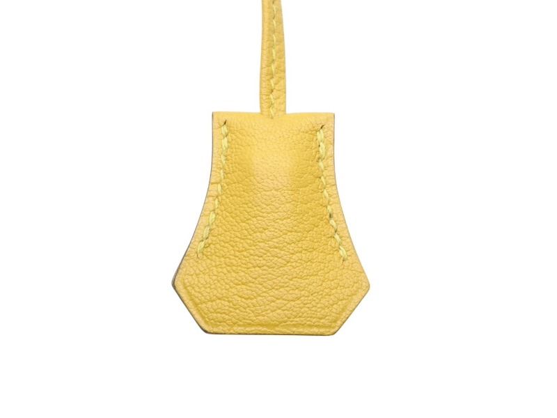 Hermes Clochette Cadena Key Set Taurillon Novillo Jaune Naple Gold — view 4