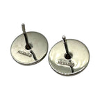 Hermes Eclipse Pierced Earrings Silver and White on Both Ears — view 7