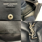 Saint Laurent Leather YSL Black Wallet Bifold — view 5