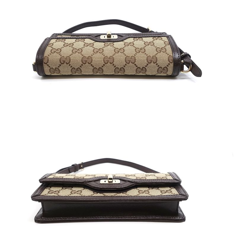 Gucci Le Che Mini Shoulder Bag GG Canvas Beige Brown — view 4
