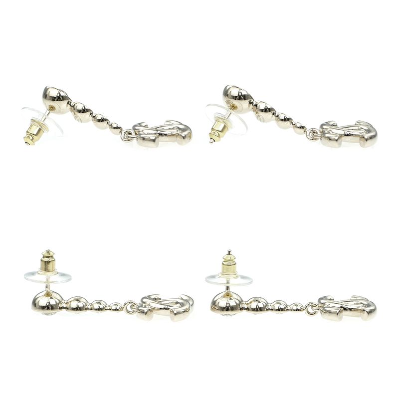 Chanel Earrings Coco Mark CC Abe124 B24 B Silver Accessorie — view 7