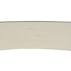 Versace Fendace Fendi 8 C0662 Leather Metal White Gold Belt 1891 — view 6