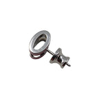 Hermes Earrings Pop Ash Mini H Pink Silver Hardware Boucles D'oreilles — view 8