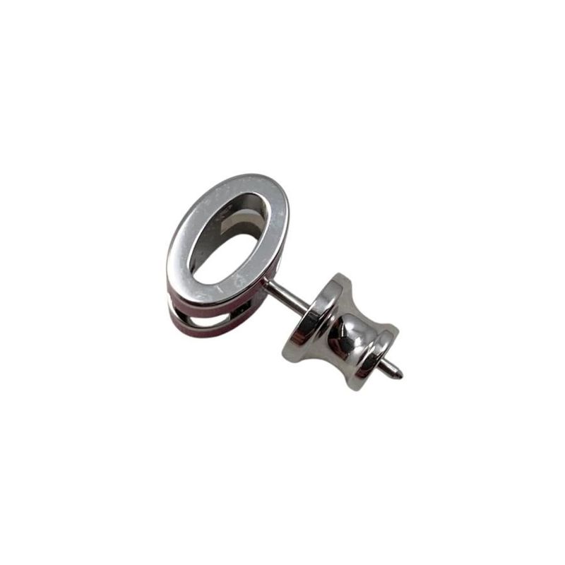 Hermes Earrings Pop Ash Mini H Pink Silver Hardware Boucles D'oreilles — view 8