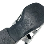 Hermes Transat Sandals Shoes Leather Silver Flat Kelly Hardware — view 8