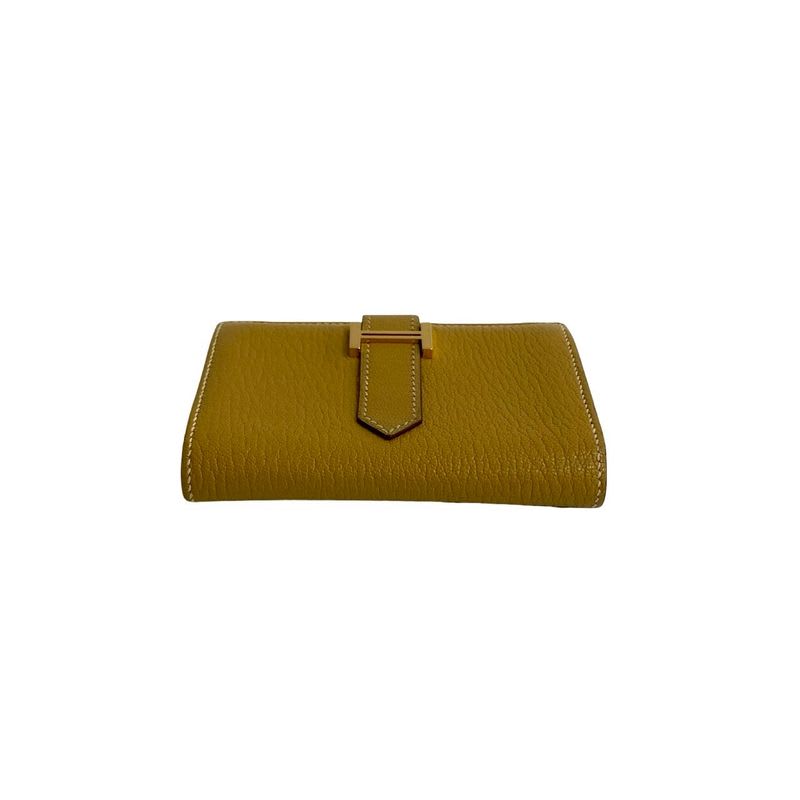 Hermes Bearn Mini Chevre Leather Card Case Business — view 7
