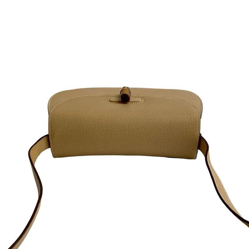Gucci Vintage Bamboo Turnlock Leather Shoulder Bag — view 5