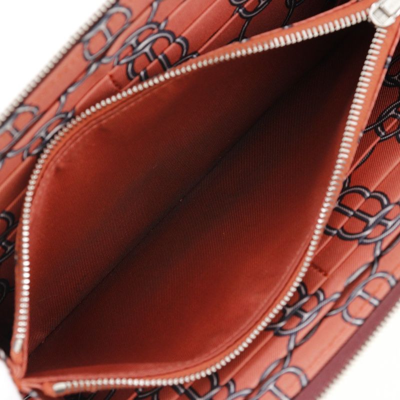 Hermes Azap Long Silk-in Vaux-epson Rouge Ash Bordeaux R Wallet — view 6