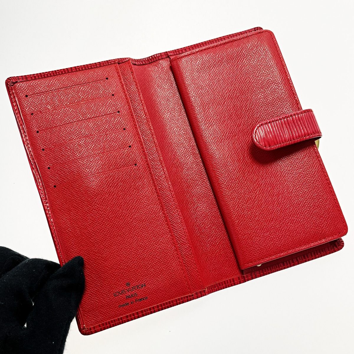 Louis Vuitton Epi Continental Viennois Red Bifold Long Wallet — view 3