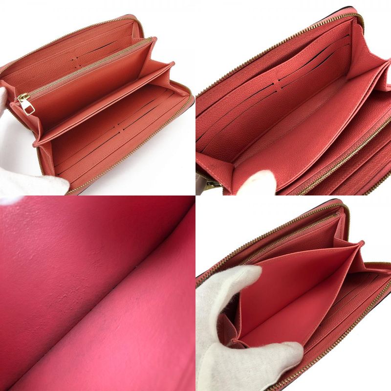 Louis Vuitton Long Wallet Monogram Empreinte Blossom Pink Gold Hardware — view 7