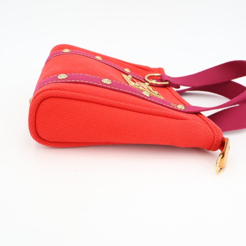 Louis Vuitton Antigua Cabas PM Rouge Handbag — view 8