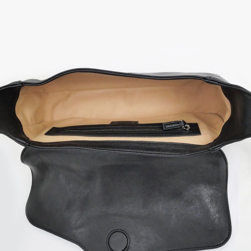 Gucci Aphrodite Black Shoulder Bag Cuff Leather — view 6