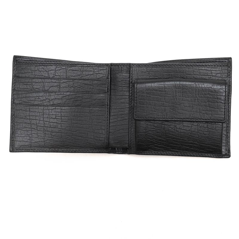 Gucci Wallet Men Leather Black 04848 Bifold with Coin Purse — view 5