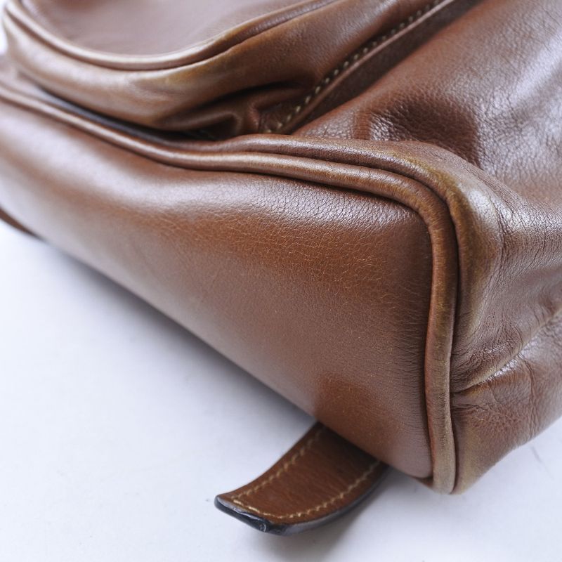 Gucci Bamboo 003.1705.0030 Calf Brown Backpack Daypack — view 5