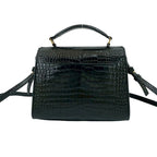 Saint Laurent Paris Cassandra YSL Logo Leather 2-Way Shoulder Bag Handbag Black — view 4