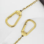 Louis Vuitton Pochette Cles Coin Case Key Ring Damier Brown — view 7