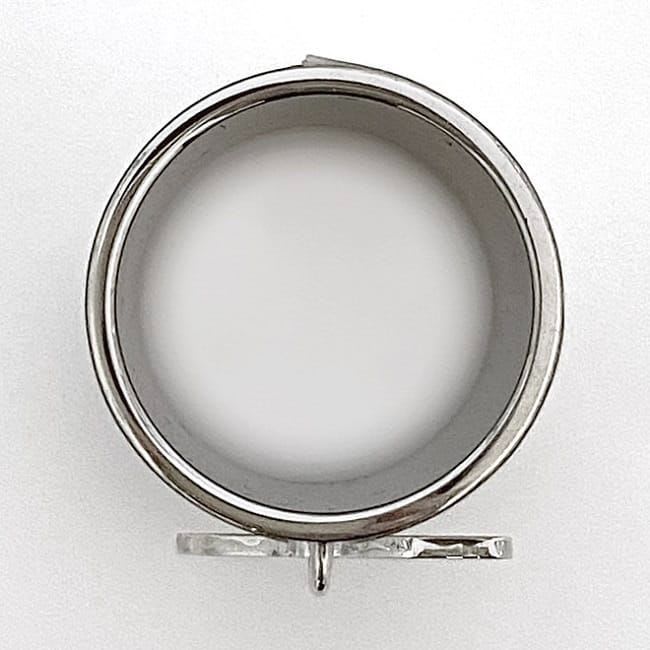 Hermes Scarf Ring Silver Saddle — view 7