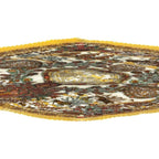 Hermes Silk Scarf Carre 90 Pleated Decoupages Yellow White — view 5