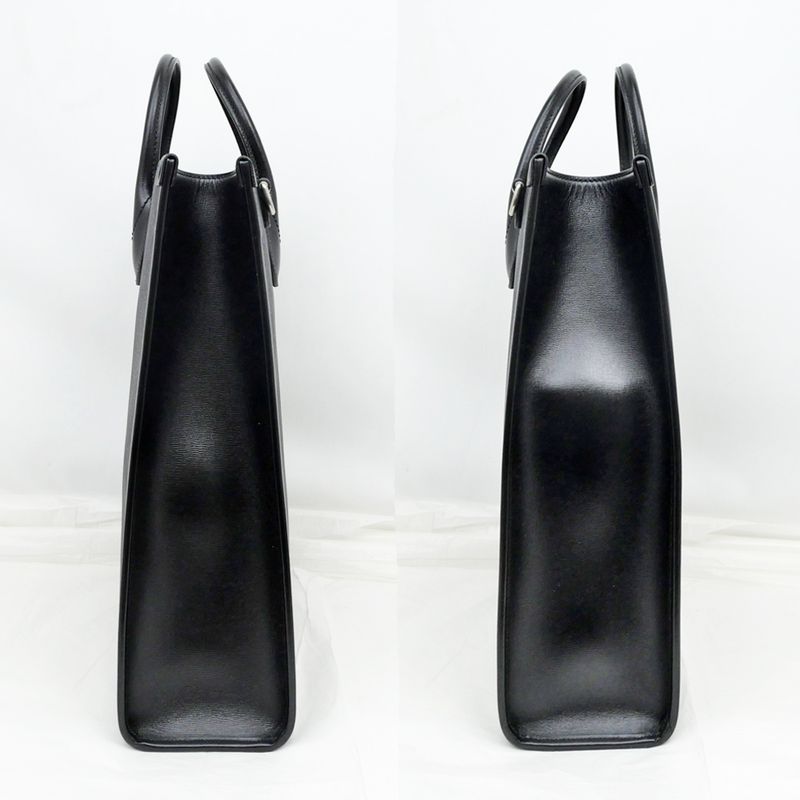 Gucci Tote Bag Interlocking G 2-Way Hand Black Shoulder Leather — view 4