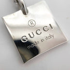 Gucci Square Logo Plate Necklace Silver — view 7