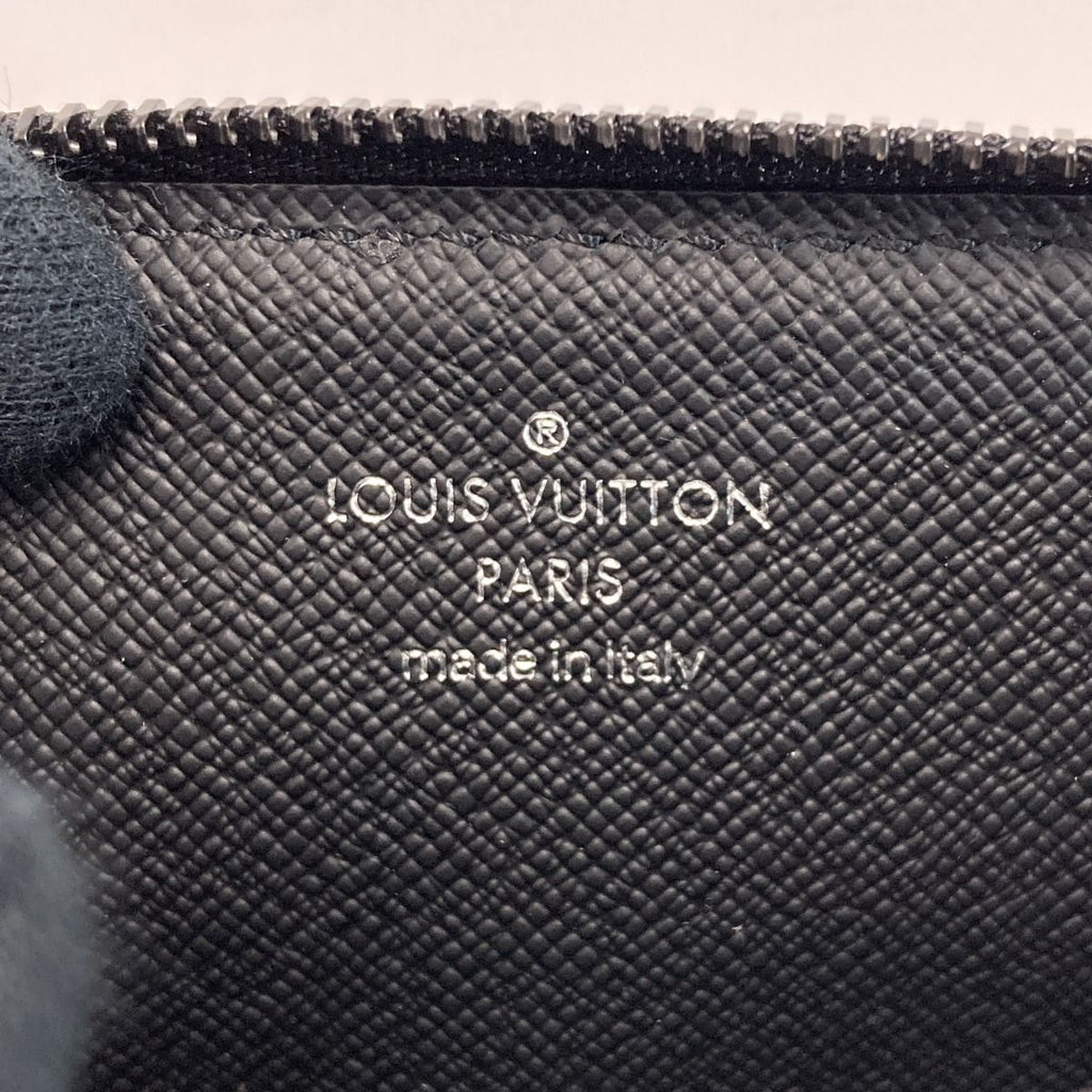 Louis Vuitton Monogram Eclipse Zippy Organizer Black Coin Case Wallet — view 4